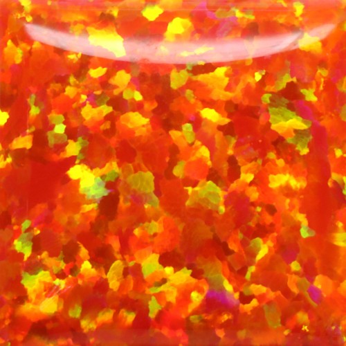 Ópalo triturado - "Naranja fuego" / Material de incrustación premium para joyería, carpintería, muebles, artesanías y pasatiempos