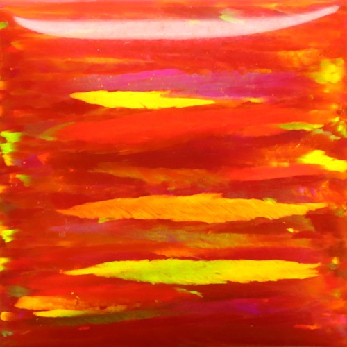 Ópalo triturado - "Naranja fuego" / Material de incrustación premium para joyería, carpintería, muebles, artesanías y pasatiempos