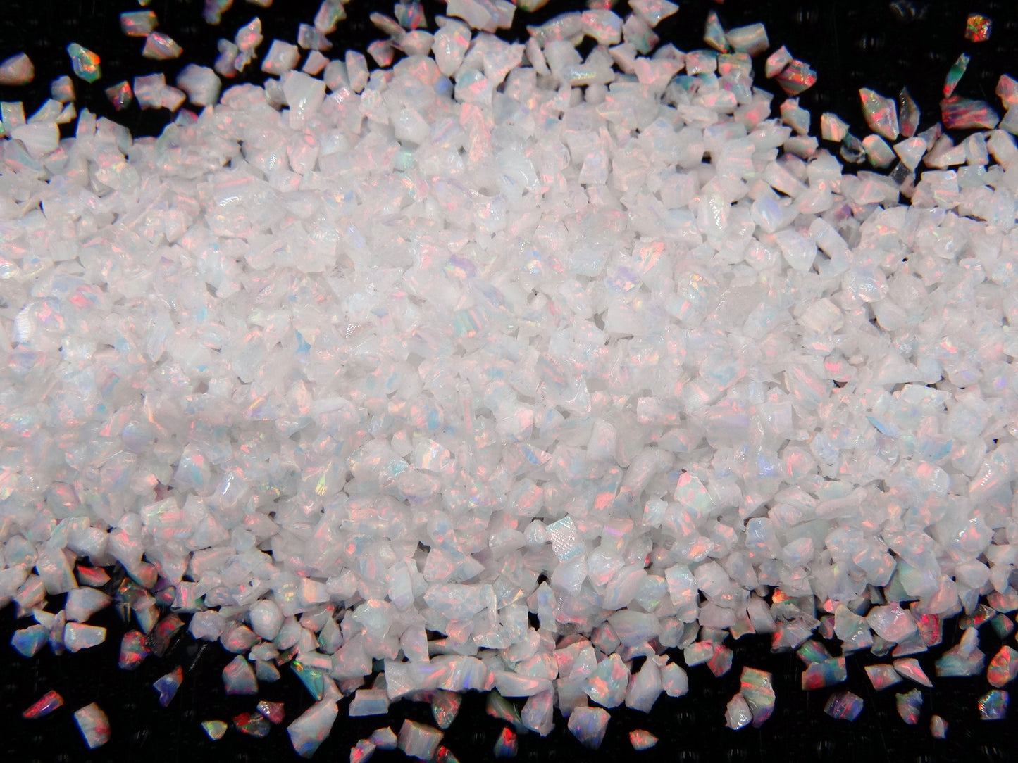 Ópalo triturado - "Arcoíris de hielo" / Material de incrustación premium para joyería, carpintería, muebles, artesanías y pasatiempos