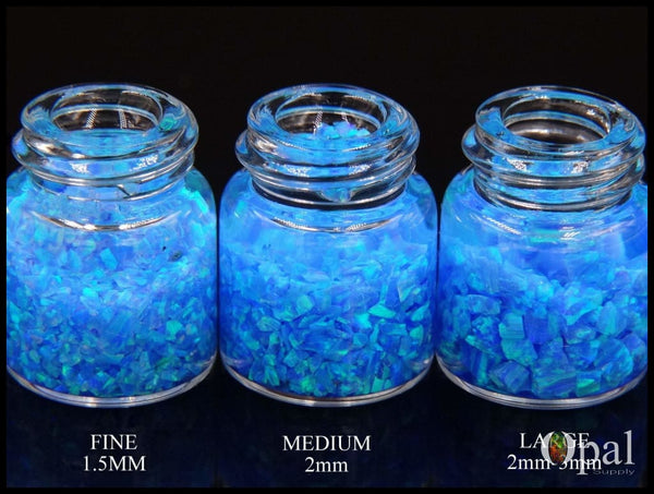 Crushed Opal - "Blue Ice" /Premium Inlay Material for Jewelry, Woodwork, Furniture, Crafts and Hobbies-OpalSupply