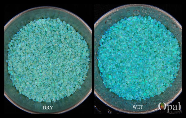 Crushed Opal - "Mint" /Premium Inlay Material for Jewelry, Woodwork, Furniture, Crafts and Hobbies-OpalSupply