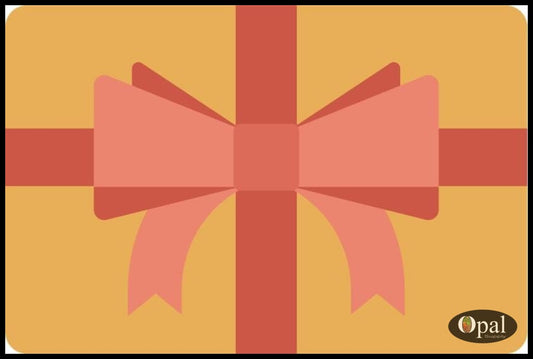 Tarjeta de regalo - Anillos en blanco y ópalo