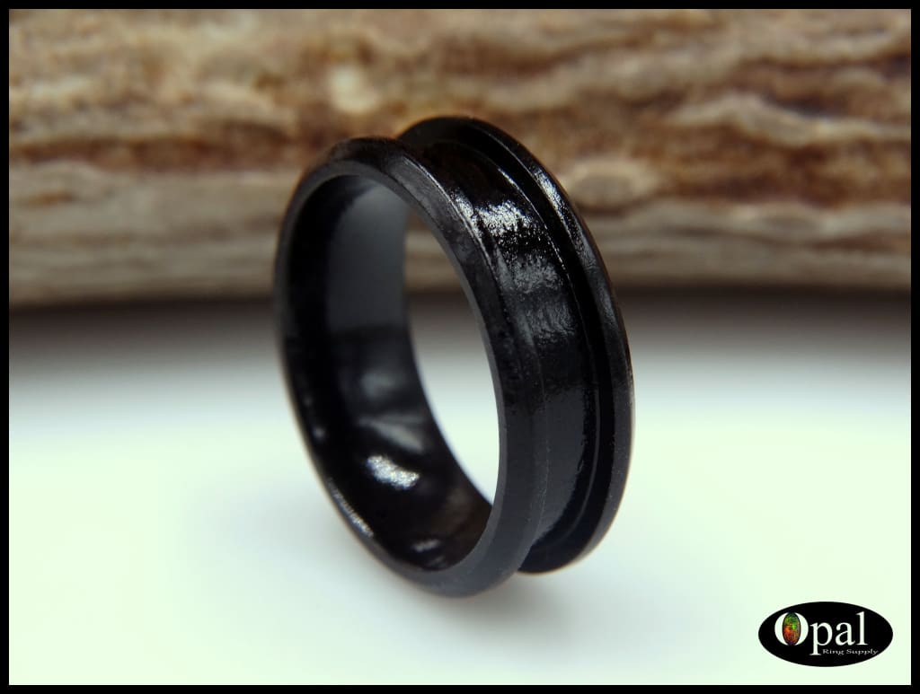 Ring Core - Ebony Blank for Inlay