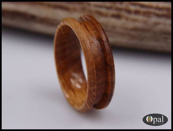 Ring Core - Whiskey Barrel Oak Wood Blank for Inlay-OpalSupply