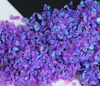 Crushed Opal - "Indigo"/Premium Inlay Material for Jewelry, Woodwork, Furniture, Crafts and Hobbies