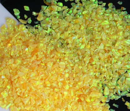 Crushed Opal - "Lemon" /Premium Inlay Material for Jewelry, Woodwork, Furniture, Crafts and Hobbies