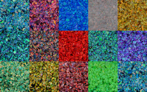crushed opal for jewelry, crafts, fingernails and furniture