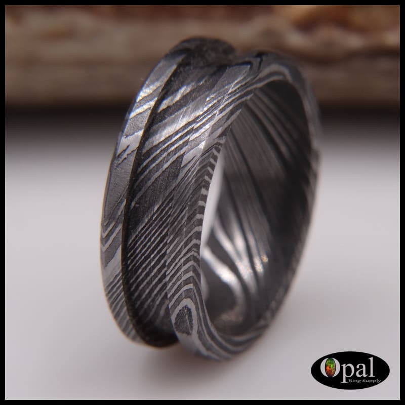 Ring Core Blank Damascus Carbon Steel for Inlay