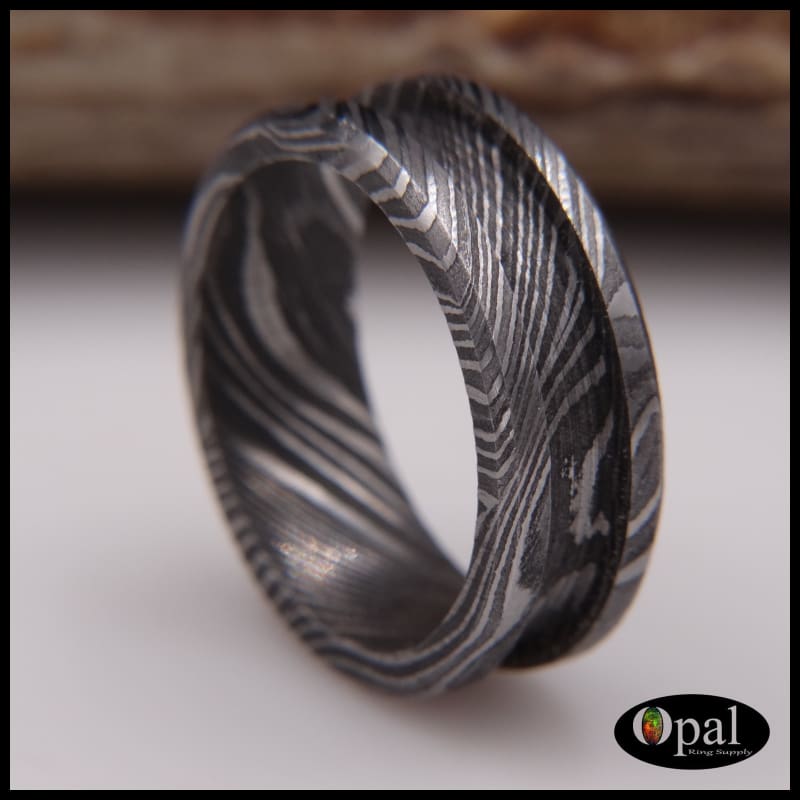 Ring Core Blank Damascus Carbon Steel for Inlay