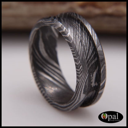 Ring Core Blank Damascus Carbon Steel for Inlay