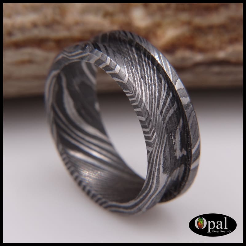 Ring Core Blank Damascus Carbon Steel for Inlay