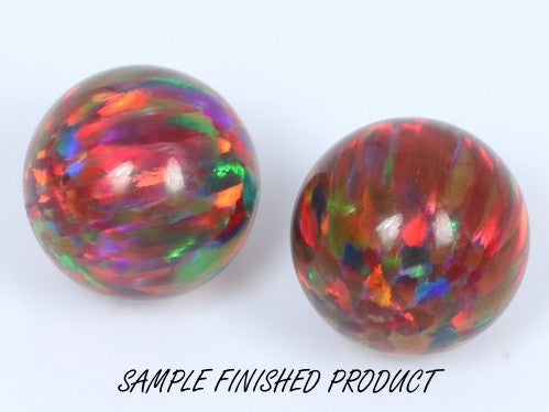 Crushed Opal - "Cherry Splash"/Premium Inlay Material for Jewelry, Woodwork, Furniture, Crafts and Hobbies