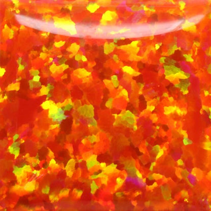 Ópalo triturado - "Naranja fuego" / Material de incrustación premium para joyería, carpintería, muebles, artesanías y pasatiempos
