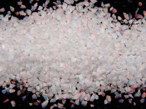 Crushed Opal - "Ice Rainbow" / Premium Inlay Material for Jewelry, Woodwork, Furniture, Crafts and Hobbies