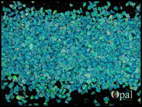 Crushed Opal Aqua Blue inlay stone material