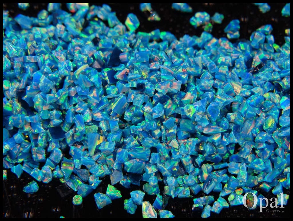 Crushed Opal - "Blue Coast" /Premium Inlay Material for Jewelry, Woodwork, Furniture, Crafts and Hobbies-OpalSupply