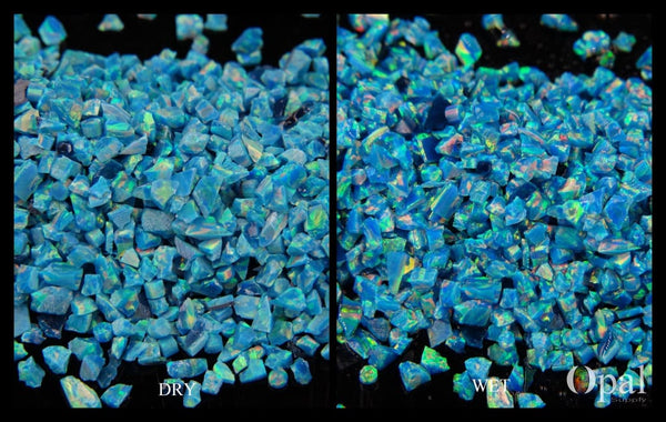 Crushed Opal - "Blue Coast" /Premium Inlay Material for Jewelry, Woodwork, Furniture, Crafts and Hobbies-OpalSupply