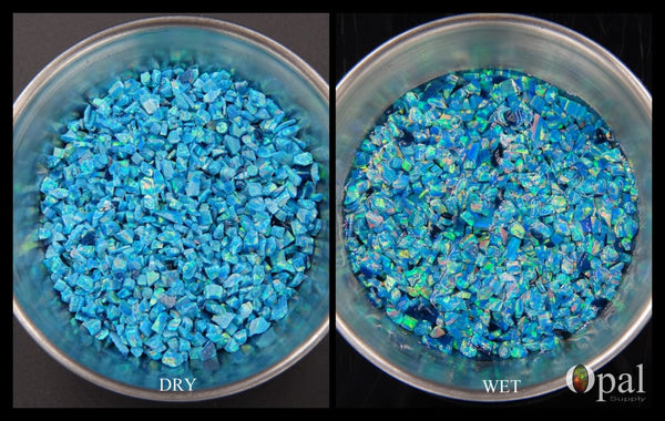 Crushed Opal - "Blue Coast" /Premium Inlay Material for Jewelry, Woodwork, Furniture, Crafts and Hobbies-OpalSupply