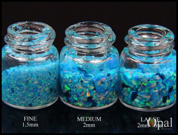 Crushed Opal - "Blue Coast" /Premium Inlay Material for Jewelry, Woodwork, Furniture, Crafts and Hobbies-OpalSupply