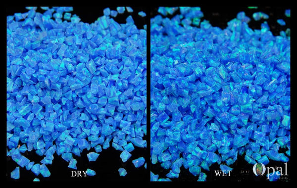 Crushed Opal - "Blue Ice" /Premium Inlay Material for Jewelry, Woodwork, Furniture, Crafts and Hobbies-OpalSupply