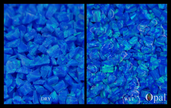Crushed Opal - "Blue Ice" /Premium Inlay Material for Jewelry, Woodwork, Furniture, Crafts and Hobbies-OpalSupply