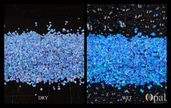 Crushed Opal - "Sky Blue"/Premium Inlay Material for Jewelry, Woodwork, Furniture, Crafts and Hobbies-OpalSupply