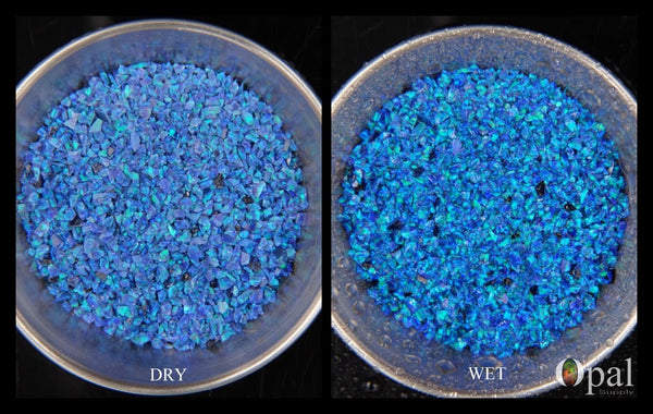 Crushed Opal - "Sky Blue"/Premium Inlay Material for Jewelry, Woodwork, Furniture, Crafts and Hobbies-OpalSupply