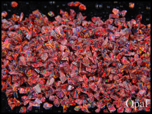 Crushed Opal - "Cherry Mix" /Premium Inlay Material for Jewelry, Woodwork, Furniture, Crafts and Hobbies-OpalSupply