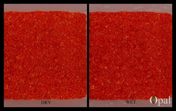 Crushed Opal - "Fire Orange" /Premium Inlay Material for Jewelry, Woodwork, Furniture, Crafts and Hobbies-OpalSupply