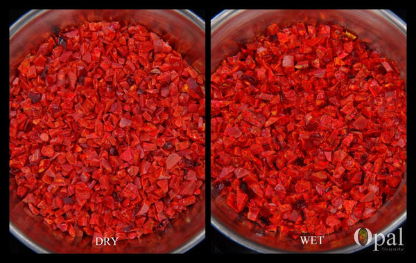 Crushed Opal - "Flaming" /Premium Inlay Material for Jewelry, Woodwork, Furniture, Crafts and Hobbies-OpalSupply