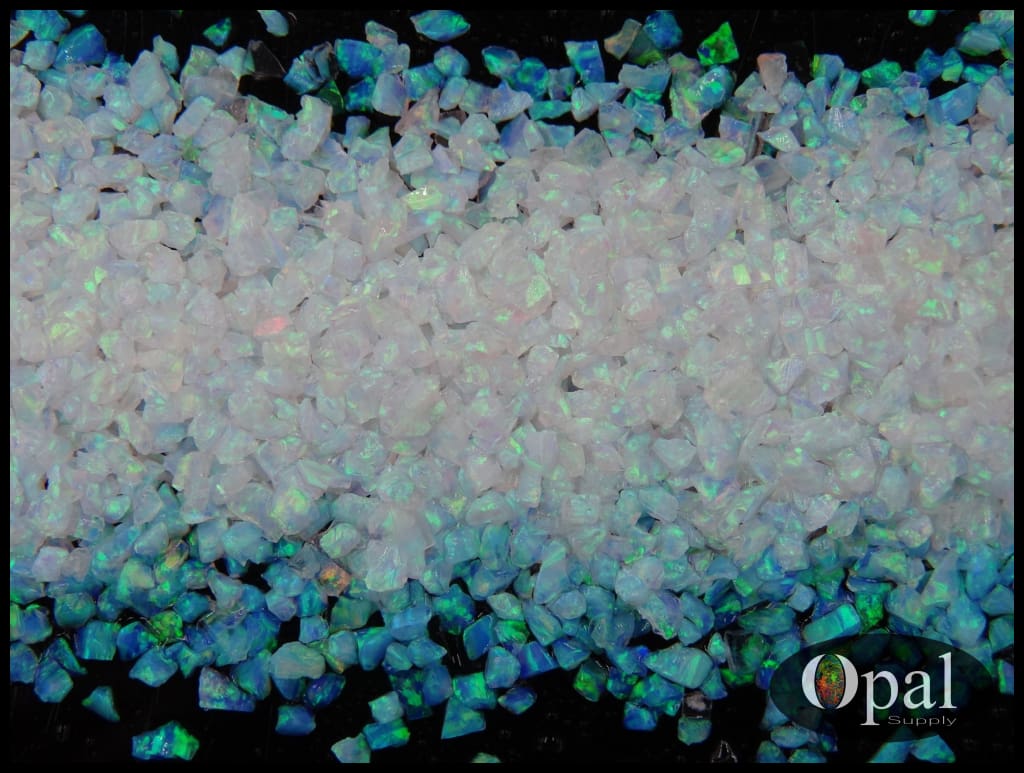 Crushed Opal - Green Ice /premium Inlay Material For Jewelry Woodwork Furniture Crafts And Hobbies
