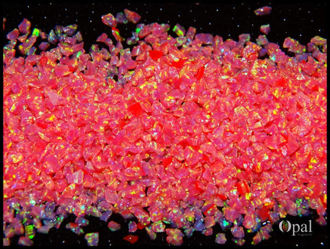 Crushed Opal - Hot Pink /premium Inlay Material For Jewelry Woodwork Furniture Crafts And Hobbies