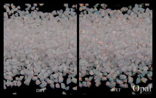 Crushed Opal - "Ice Fire" / Premium Inlay Material for Jewelry, Woodwork, Furniture, Crafts and Hobbies-OpalSupply
