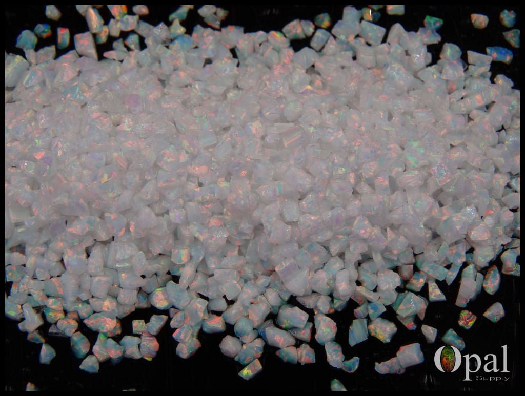 Crushed Opal - "Ice Fire" / Premium Inlay Material for Jewelry, Woodwork, Furniture, Crafts and Hobbies-OpalSupply