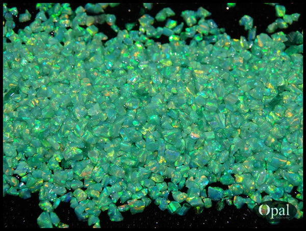 Crushed Opal - Lime /premium Inlay Material For Jewelry Woodwork Furniture Crafts And Hobbies