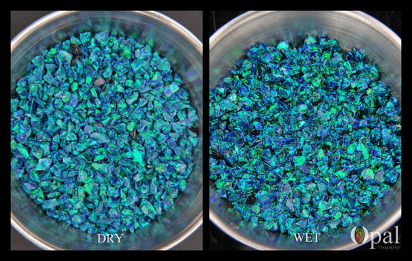 Crushed Opal - "Ocean Blue" /Premium Inlay Material for Jewelry, Woodwork, Furniture, Crafts and Hobbies-OpalSupply