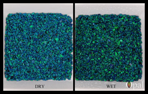 Crushed Opal - "Ocean Blue" /Premium Inlay Material for Jewelry, Woodwork, Furniture, Crafts and Hobbies-OpalSupply