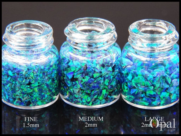 Crushed Opal - "Ocean Blue" /Premium Inlay Material for Jewelry, Woodwork, Furniture, Crafts and Hobbies-OpalSupply