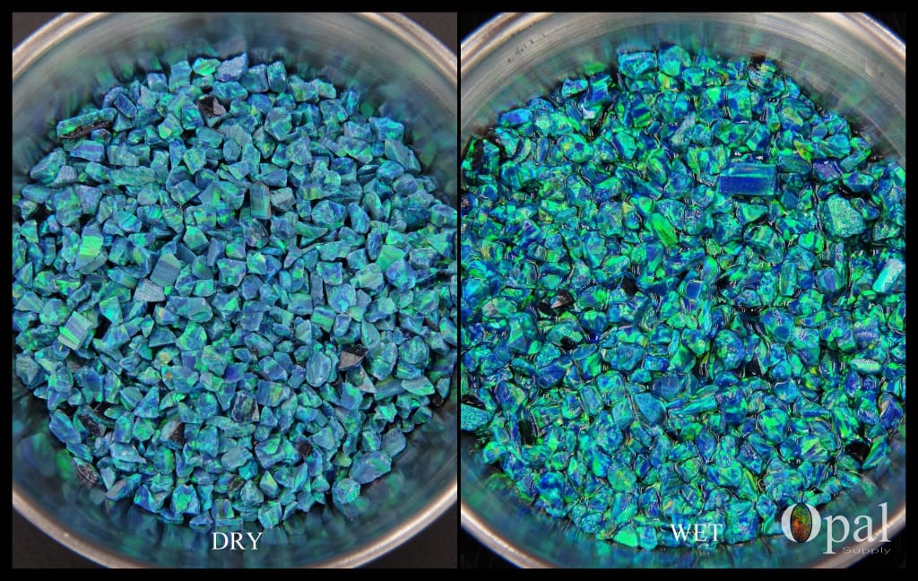 Crushed Opal - "Peacock"/Premium Inlay Material for Jewelry, Woodwork, Furniture, Crafts and Hobbies-OpalSupply