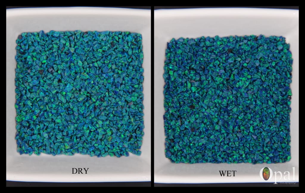 Crushed Opal - "Peacock"/Premium Inlay Material for Jewelry, Woodwork, Furniture, Crafts and Hobbies-OpalSupply