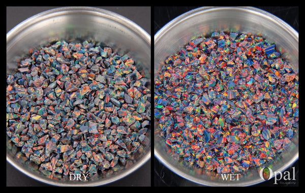 Crushed Opal - "Rainbow Treasure" /Premium Inlay Material for Jewelry, Woodwork, Furniture, Crafts and Hobbies-OpalSupply