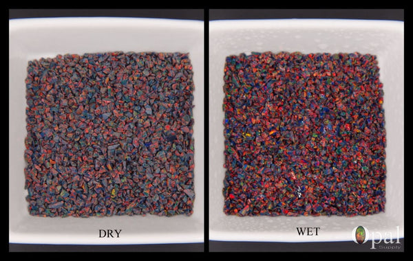 Crushed Opal - "Rainbow Treasure" /Premium Inlay Material for Jewelry, Woodwork, Furniture, Crafts and Hobbies-OpalSupply