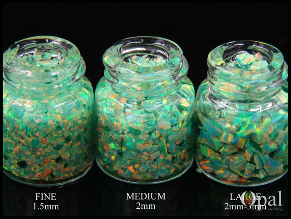 Crushed Opal - "Seafoam Green" /Premium Inlay Material for Jewelry, Woodwork, Furniture, Crafts and Hobbies-OpalSupply