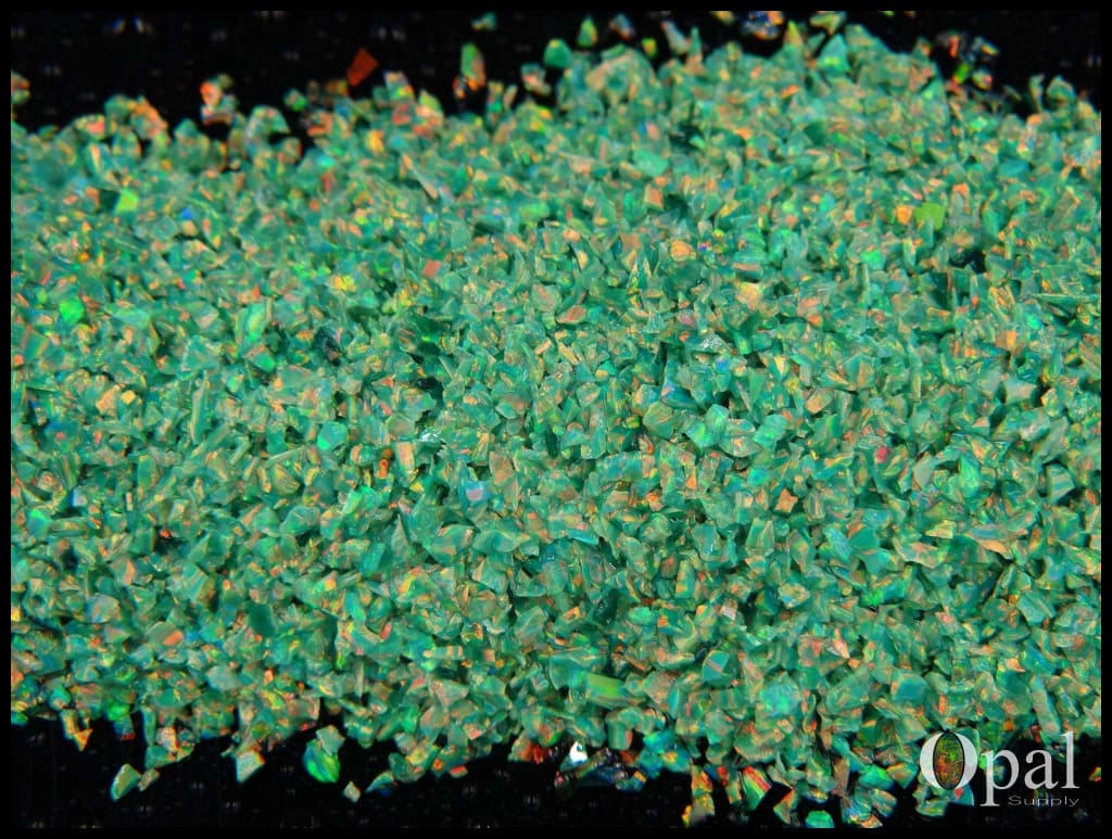 Crushed Opal - "Seafoam Green" /Premium Inlay Material for Jewelry, Woodwork, Furniture, Crafts and Hobbies-OpalSupply