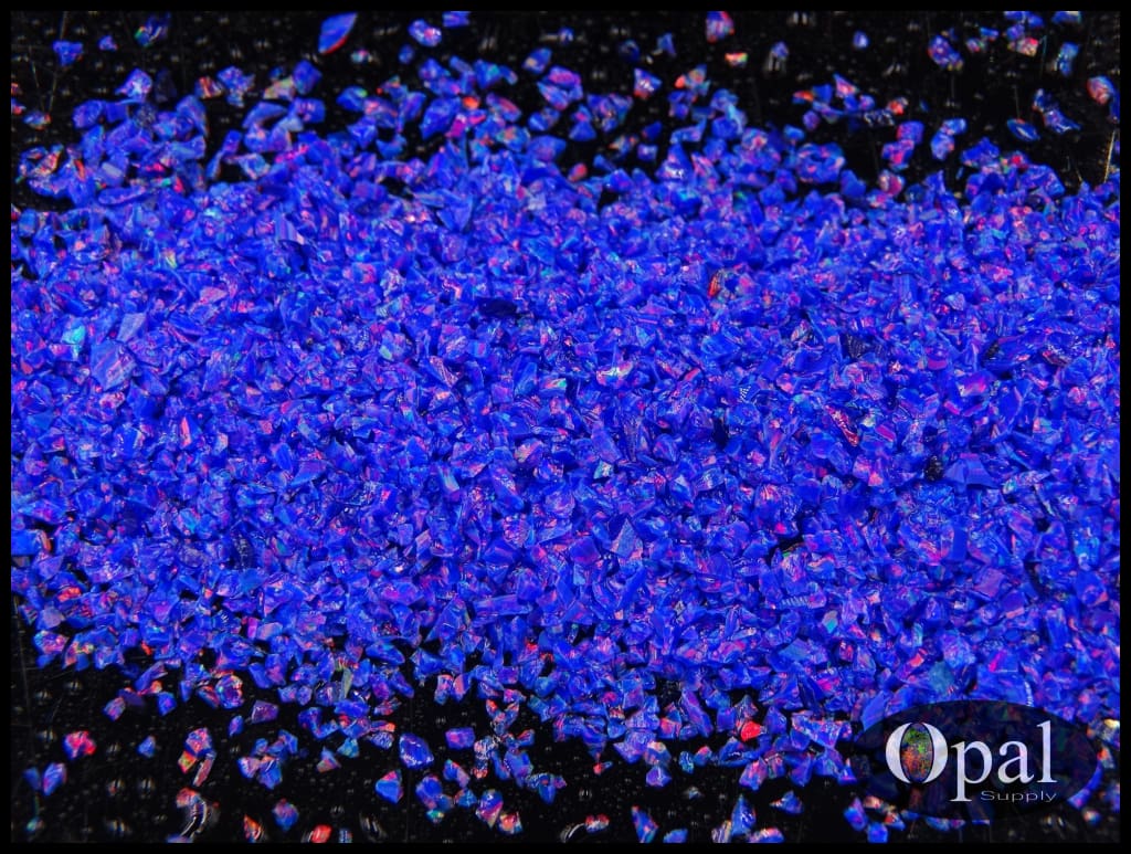 Crushed Opal - Van Gogh Blue /premium Inlay Material For Jewelry Woodwork Furniture Crafts And