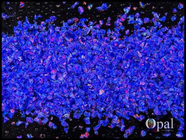 Crushed Opal - Van Gogh Blue /premium Inlay Material For Jewelry Woodwork Furniture Crafts And