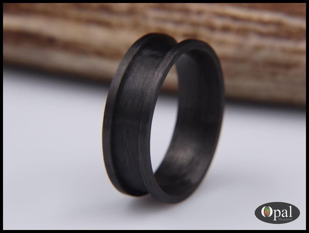 Ring Core Blank Carbon Fiber for Inlay Opal Ring Supply