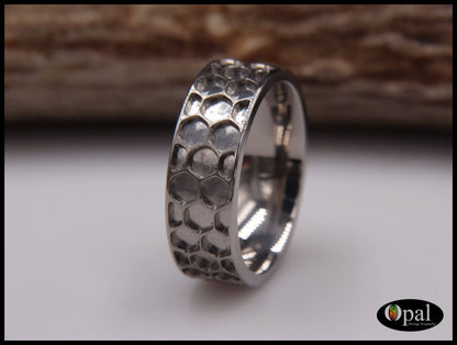 Ring Core Blank Titanium Honeycomb Inlay