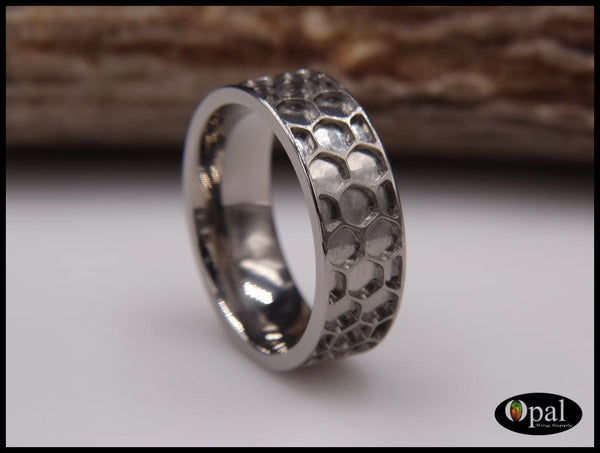 Ring Core Blank Titanium Honeycomb Inlay