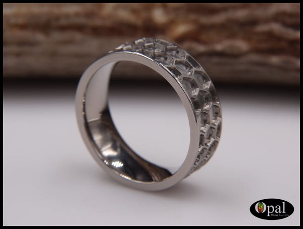 Ring Core Blank Titanium Honeycomb Inlay